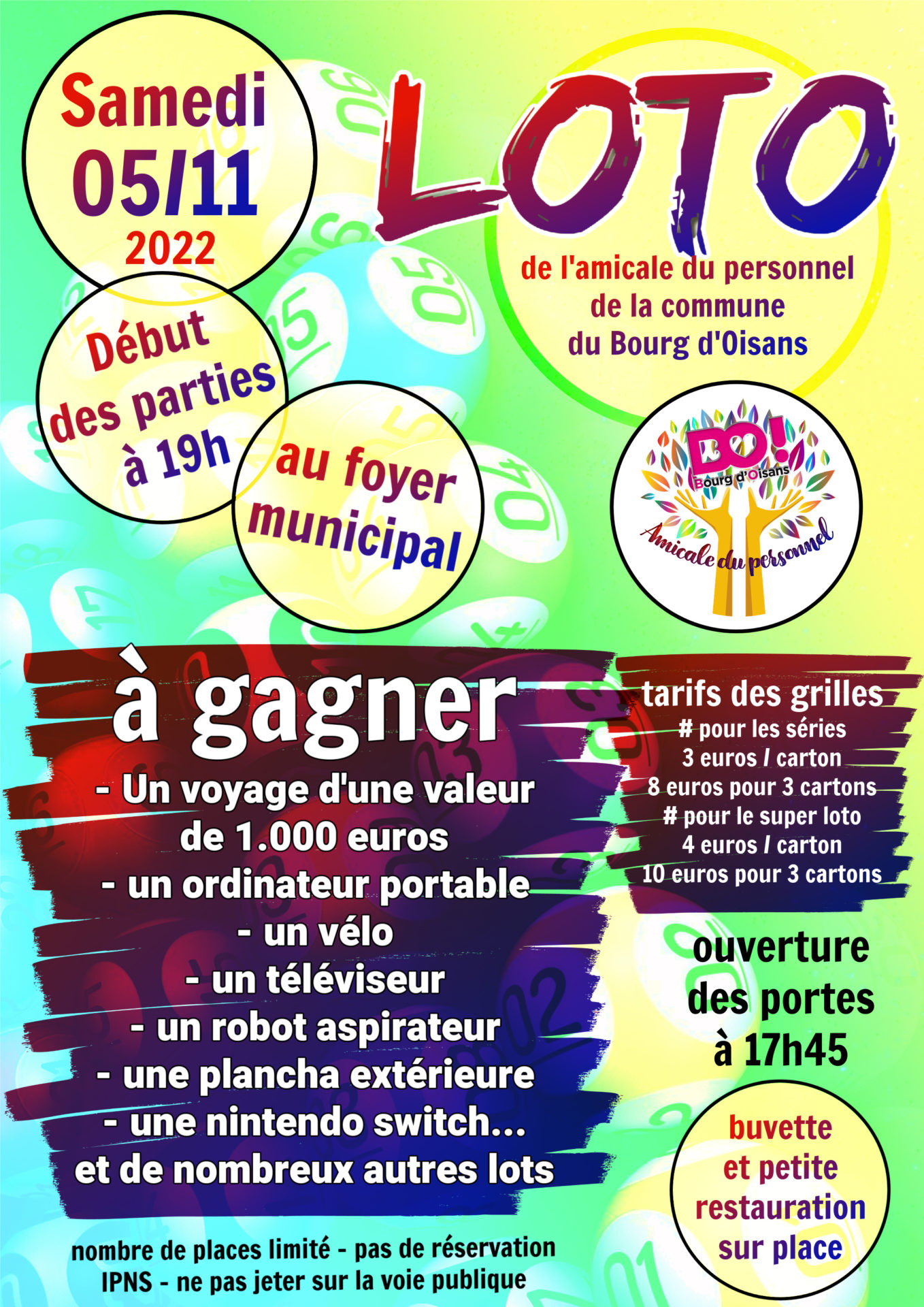 loto de l'amicale du personnel de la commune du Bourg d'Oisans Mairie de Bourg d’Oisans loto de l'amicale du personnel de la commune du Bourg d'Oisans Mairie de Bourg d’Oisans