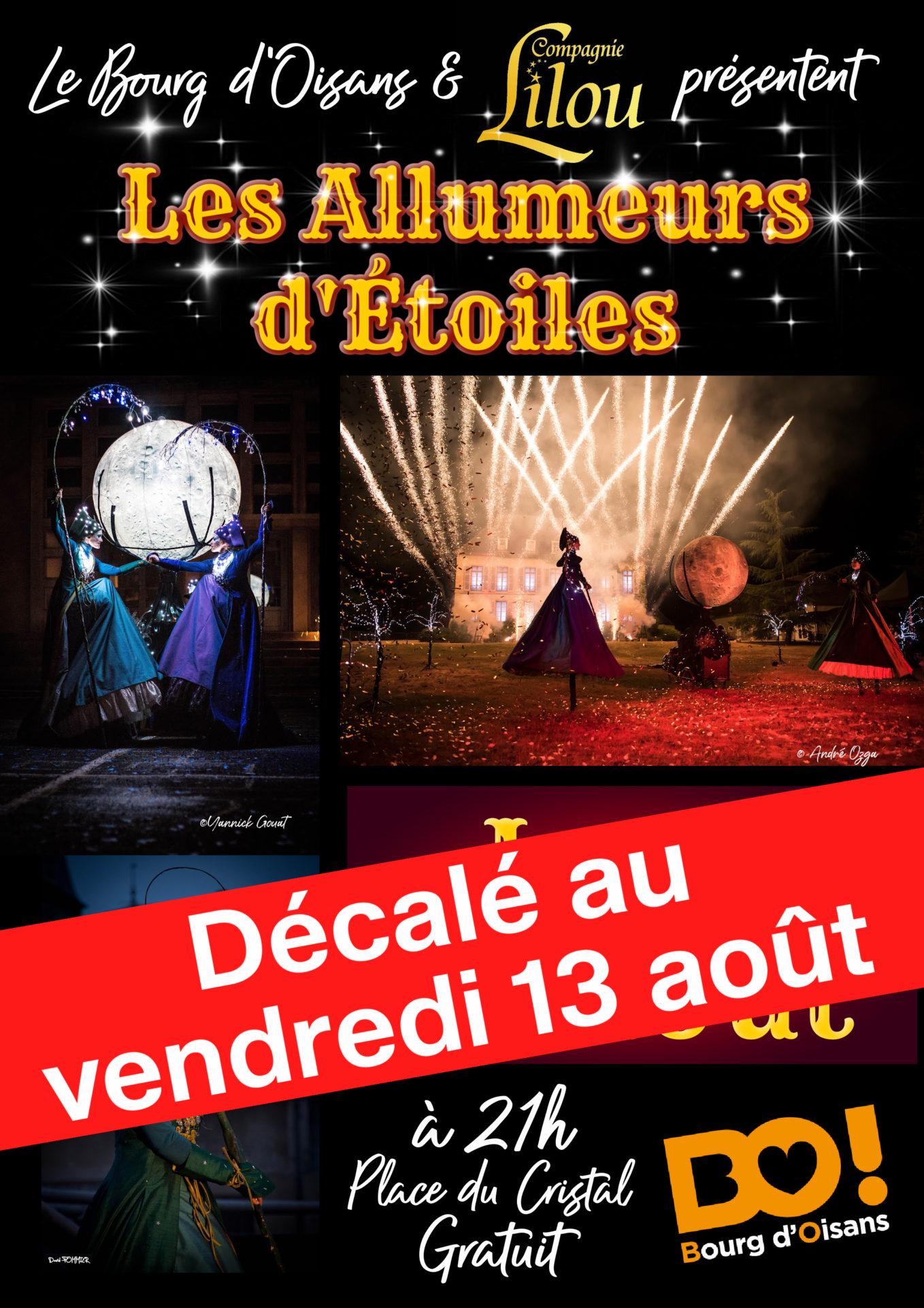 REPORT au 13 AOUT - spectacle feu et lumière 